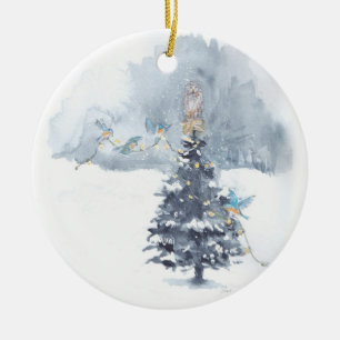 Décoration de l'ornement en céramique du cerf et