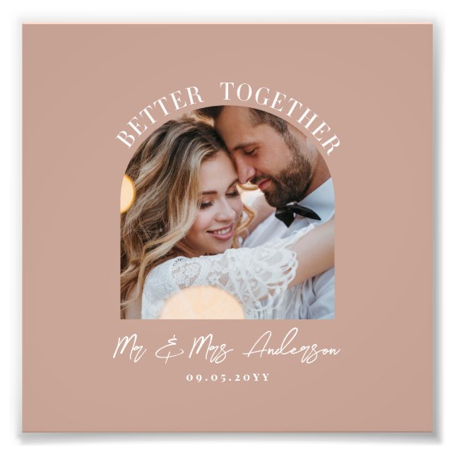 Décoration de maison de mariage de photo d'arche r (Devant)