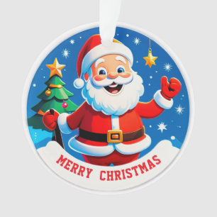 🎅 Décoration de Noël avec message de Santa pour l