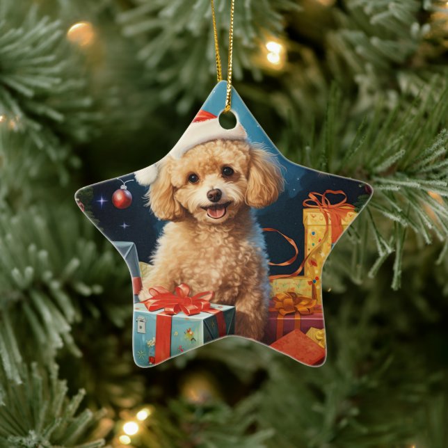 Décoration de Noël de caniche, Cadeau pour Amoureu (Arbre)