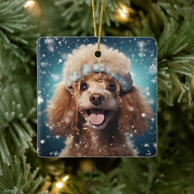 Décoration de Noël de caniche, Cadeau pour Amoureu (Arbre)