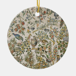 Décoration de plafond avec des fleurs et des