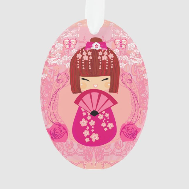 Décoration de poupée de Kokeshi (dos)