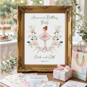 Décoration de table d'anniversaire de ballerine à