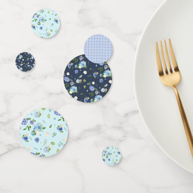 Décoration de table en confettis d'hortensia (Groupe)