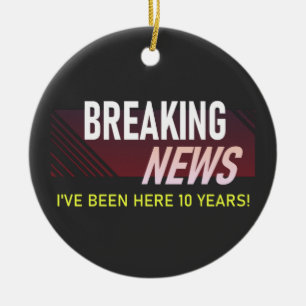 Décoration En Céramique 10 Year Work Anniversary 10th Employee Gift