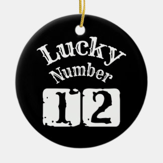 Décoration En Céramique 12 - Lucky Numéro 12 Chuck
