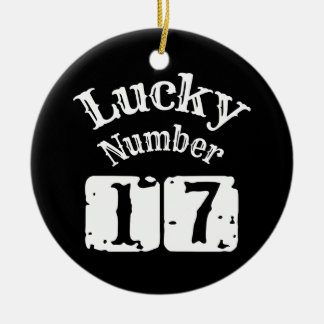 Décoration En Céramique 17 - Lucky Numéro 17 Chuck