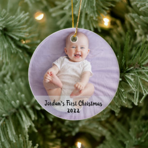 Décoration En Céramique 1er Noël du bébé mignon