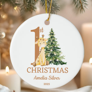 Décoration En Céramique 1er Noël du bébé mignon Personnalisé