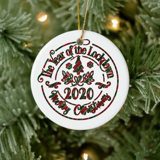 Décoration En Céramique 2020 Année du blocage | Noël (Arbre)