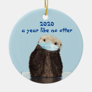 Décoration En Céramique 2020 Drôle année comme No Otter mignonne