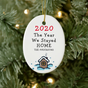 Décoration En Céramique 2020 Funny Pandemic Noël Ornament