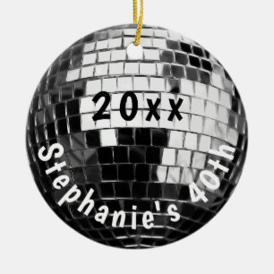 Décoration En Céramique 40e anniversaire Photo Disco Ball Keepsaké