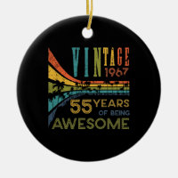 55 ans Anniversaire Vintage 1967 55e anniversaire