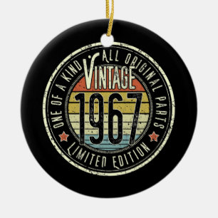 Décoration En Céramique 55 ans Vintage 1967 Limited Edition 55e