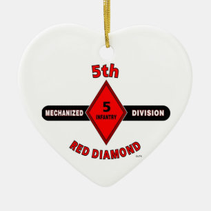 Décoration En Céramique 5ème DIVISION d'INFANTERIE (MÉCANISÉE) "DIAMANT