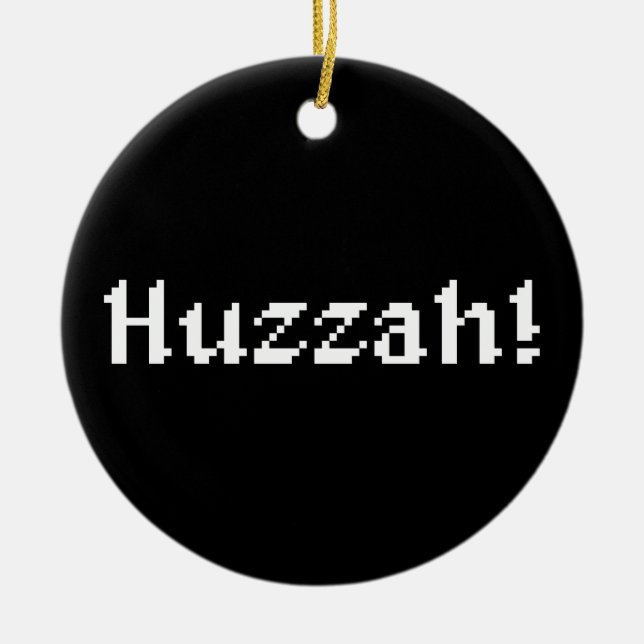 Décoration En Céramique 8 Bits Huzzah ! (Devant)