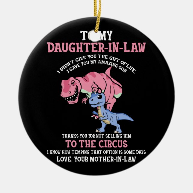 Décoration En Céramique À ma belle-fille (Devant)