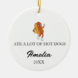 Décoration En Céramique A MANGÉ BEAUCOUP DE HOT DOGS, Cadeaux Drôles de Ho