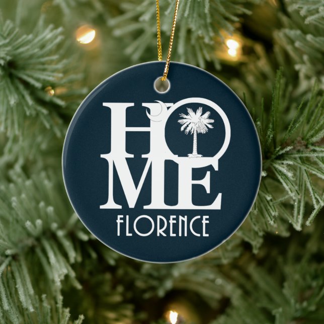 Décoration En Céramique Accueil Florence, Caroline du Sud (Arbre)