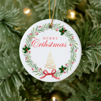 Décoration En Céramique Adornos de Navidad personalizados