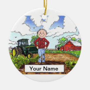 Décoration En Céramique Agriculteur - Homme