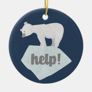 Décoration En Céramique Aidez l'ours polaire