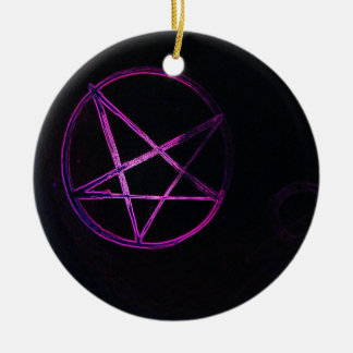 Décoration En Céramique aimant étoile pentagramme violet