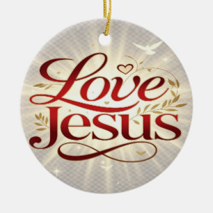 Décoration En Céramique Aime Jésus