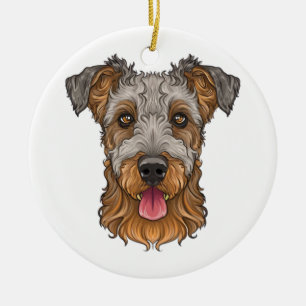 Décoration En Céramique airedale terrier