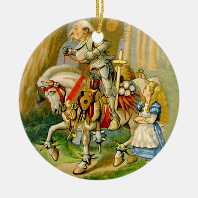 Décoration En Céramique Alice et le chevalier blanc au pays des merveilles (Devant)