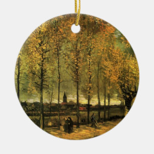 Décoration En Céramique Allée de peupliers par Vincent van Gogh.