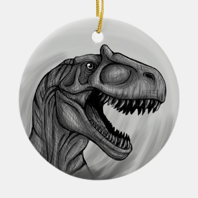 Décoration En Céramique Allosaurus (Devant)