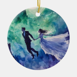 Décoration En Céramique Amateurs de vol - Peinture aquarelle