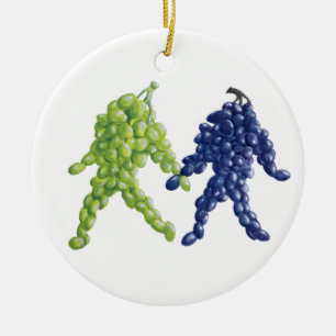 Décoration En Céramique Amis du raisin