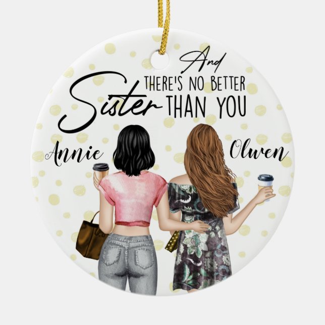 Décoration En Céramique Amis personnalisés (Devant)