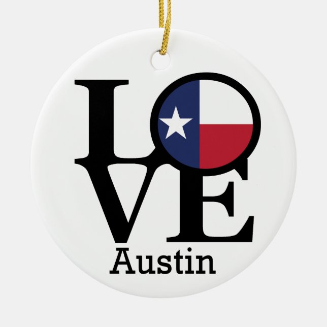 Décoration En Céramique AMOUR Austin TX (Devant)