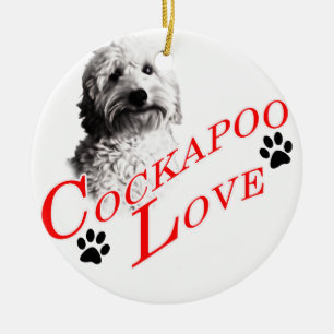 Décoration En Céramique Amour de Cockapoo