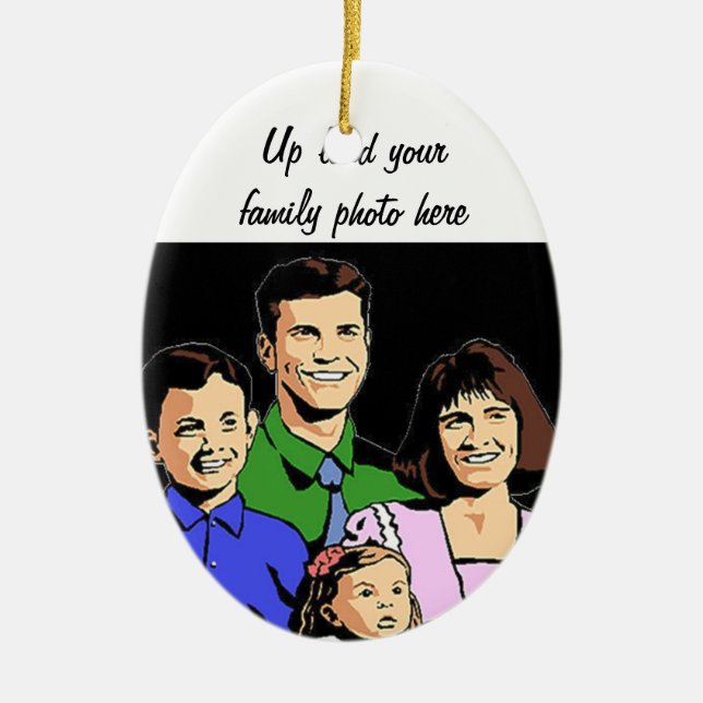 Décoration En Céramique Amour de la famille_ (Devant)
