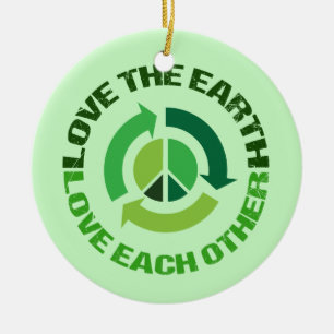 Décoration En Céramique Amour mignon l'activiste de l'environnement de la