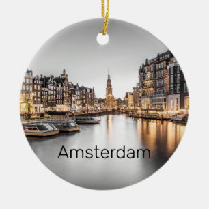 Décoration En Céramique Amsterdam Pays-Bas Holland Souvenir