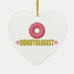 Décoration En Céramique Amusant âpre le foin de donut