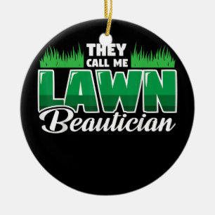 Décoration En Céramique Amusant Mowing Lawn Bière Papa Landscaping Pelouse