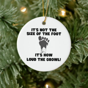 Décoration En Céramique Amusant Squatchy Bigfoot Ornament