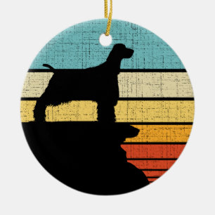 Décoration En Céramique Anglais Springer espagnol rétro Chien Vintage Chie