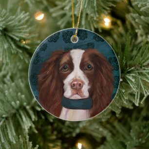 Décoration En Céramique Anglais Springer Spaniel
