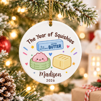 Décoration En Céramique Année de Noël des enfants Squishies