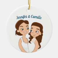 Anniversaire Mariage lesbien Couple personnalisé