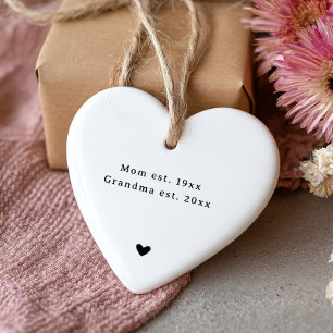 Décoration En Céramique Annonce de grossesse mignonne et moderne aux grand